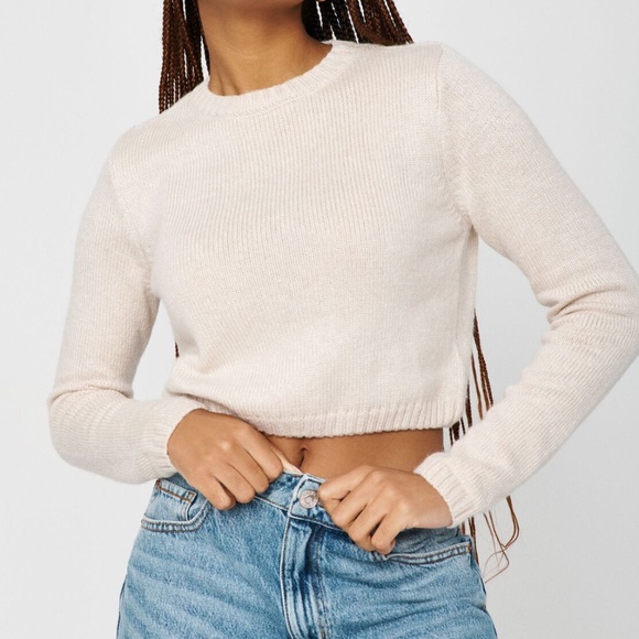 NWT Garage Lauren Cropped Sweater - Picture 1 of 4